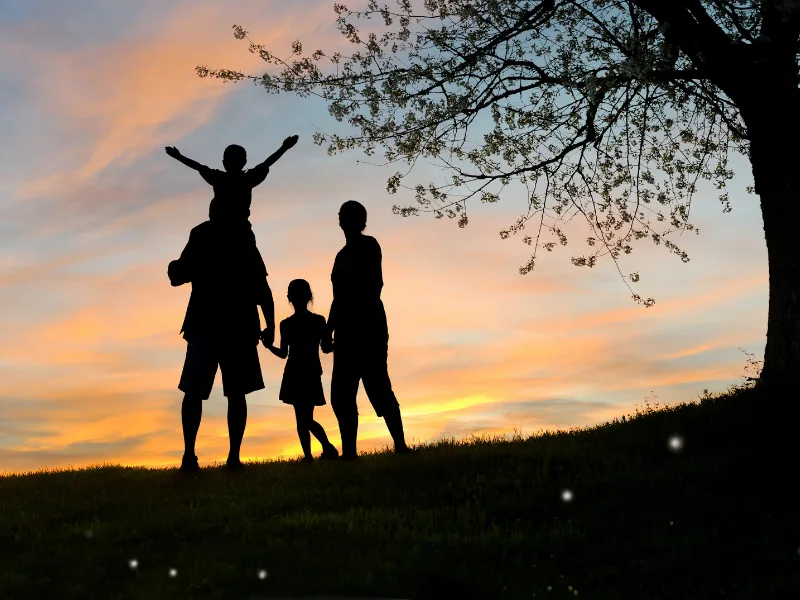 Happy family on a Travelshoppe holiday in Kenya