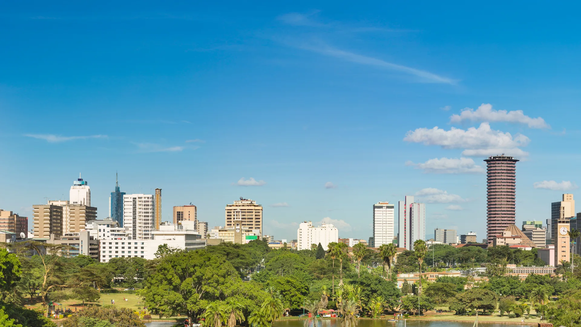 Nairobi city skyline and business district, Kenya's MICE and conference hub
